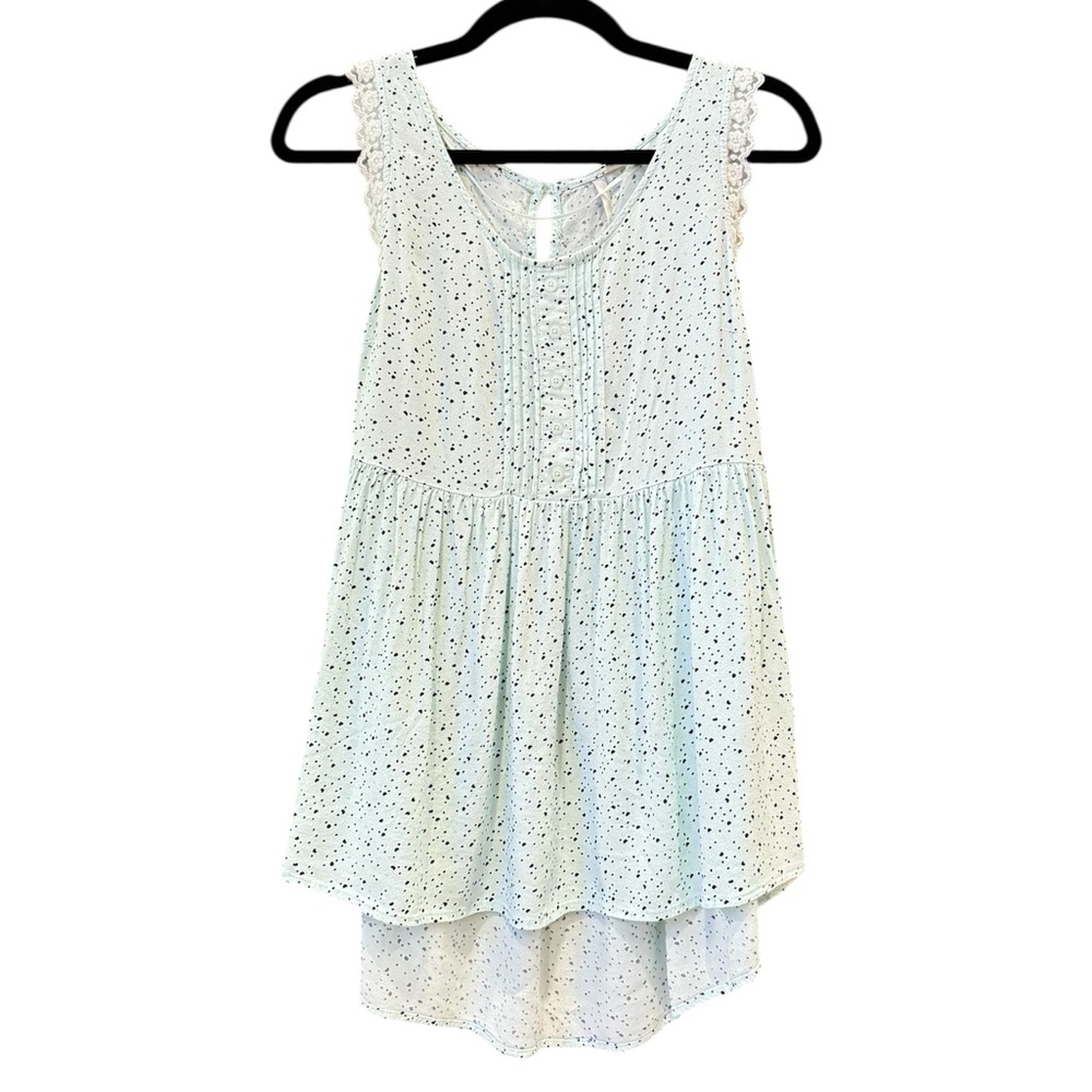 LC Lauren Conrad Light Blue Womens Top with Speckles